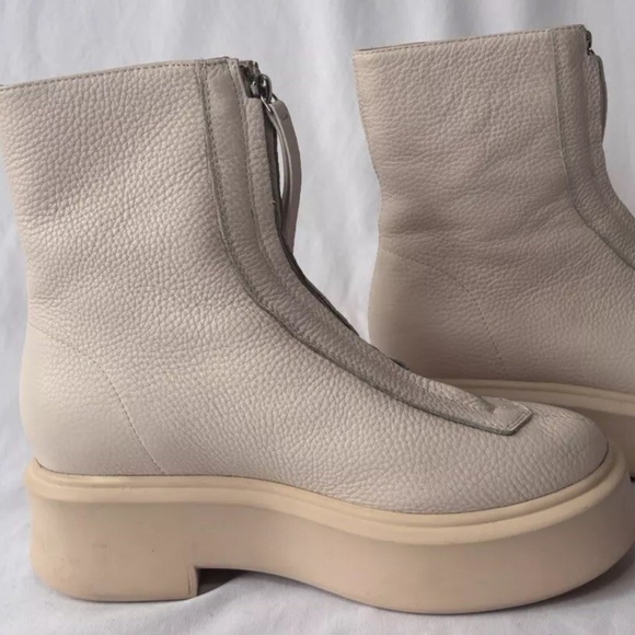 THE ROW Textured-nubuck platform ankle boots - Picture 8 of 12